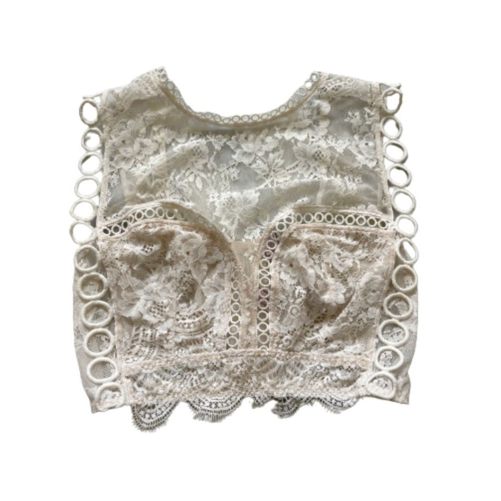 Victoria's Secret White Lace Bralette Top | Small